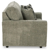 Cascilla Pewter Chenille Loveseat - Ella Furniture