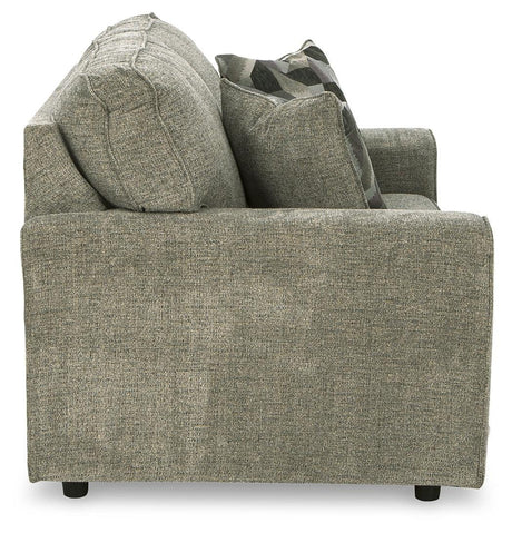 Cascilla Pewter Chenille Loveseat - Ella Furniture