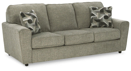 Cascilla Pewter Chenille Sofa - Ella Furniture