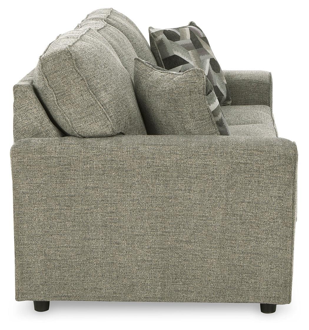 Cascilla Pewter Chenille Sofa - Ella Furniture