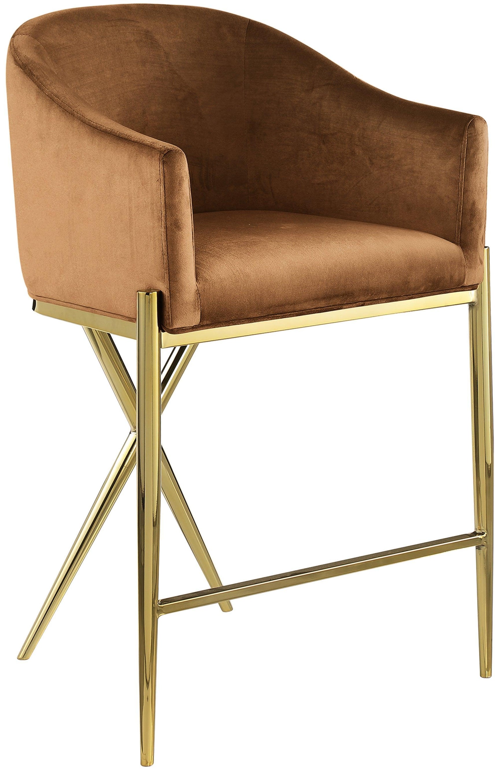 Xavier Saddle Counter Stool - Ella Furniture