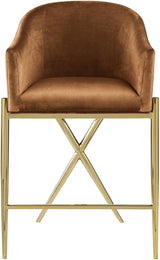 Xavier Saddle Counter Stool - Ella Furniture