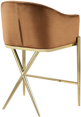 Xavier Saddle Counter Stool - Ella Furniture