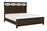 Griggs Dark Brown Modern Contemporary Acacia Veneer And Solid Wood Panel Bedroom Set - Ella Furniture