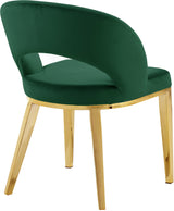 Roberto Green Velvet Dining Chair - Ella Furniture
