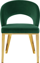 Roberto Green Velvet Dining Chair - Ella Furniture