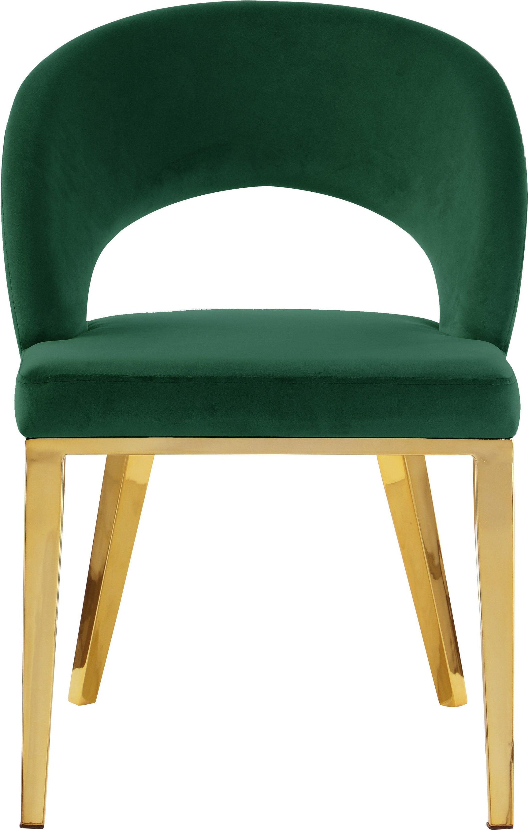Roberto Green Velvet Dining Chair - Ella Furniture
