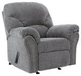 Allmaxx Pewter Chenille Recliner - Ella Furniture