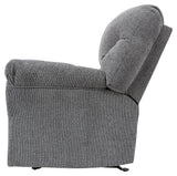 Allmaxx Pewter Chenille Recliner - Ella Furniture