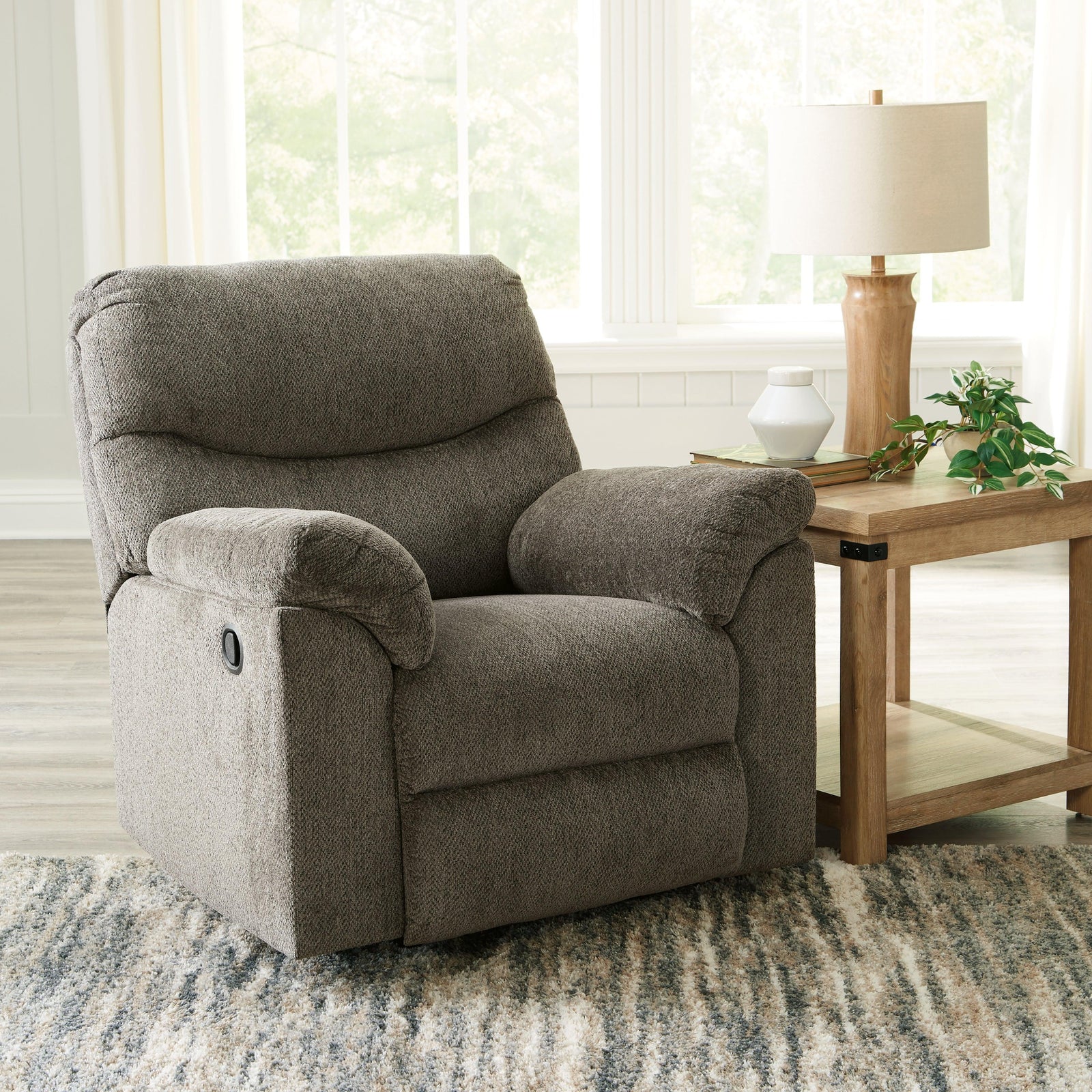 Alphons Putty Recliner - Ella Furniture