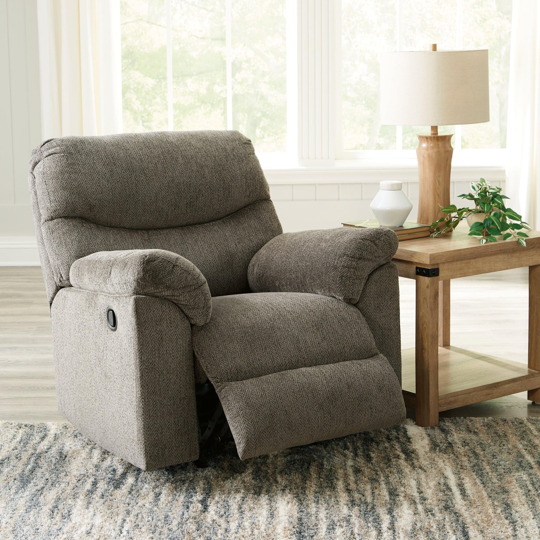 Alphons Putty Recliner - Ella Furniture