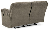 Alphons Putty Reclining Loveseat - Ella Furniture
