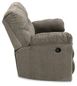 Alphons Putty Reclining Loveseat - Ella Furniture