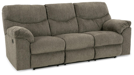 Alphons Putty Reclining Sofa - Ella Furniture