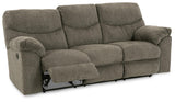 Alphons Putty Reclining Sofa - Ella Furniture