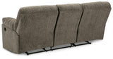 Alphons Putty Reclining Sofa - Ella Furniture