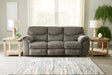 Alphons Putty Reclining Sofa - Ella Furniture