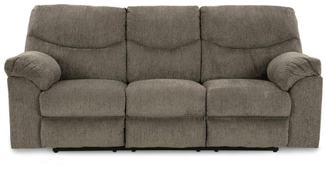Alphons Putty Reclining Sofa - Ella Furniture