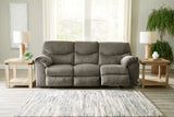 Alphons Putty Reclining Sofa - Ella Furniture