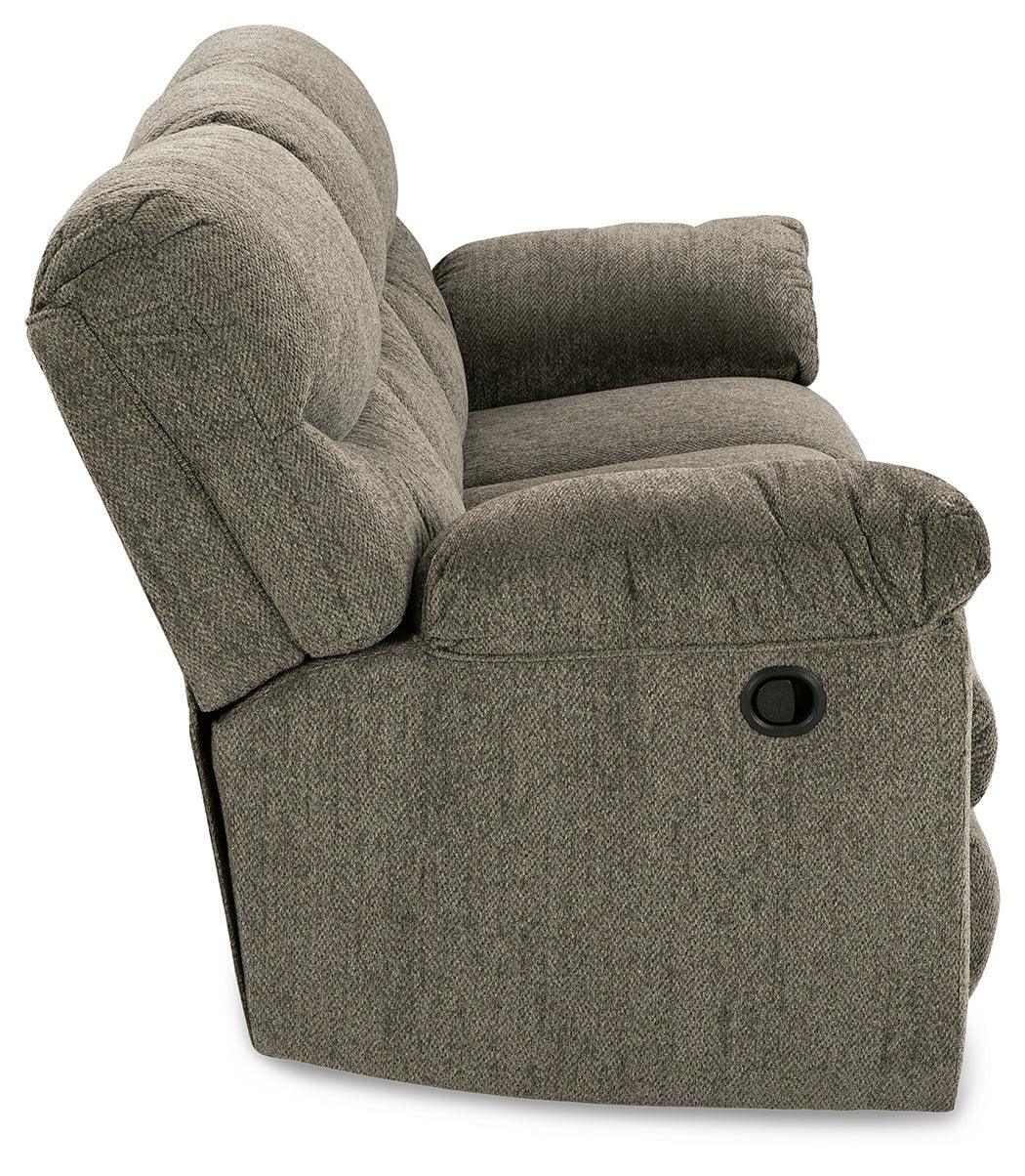 Alphons Putty Reclining Sofa - Ella Furniture