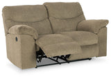 Alphons Briar Reclining Loveseat - Ella Furniture