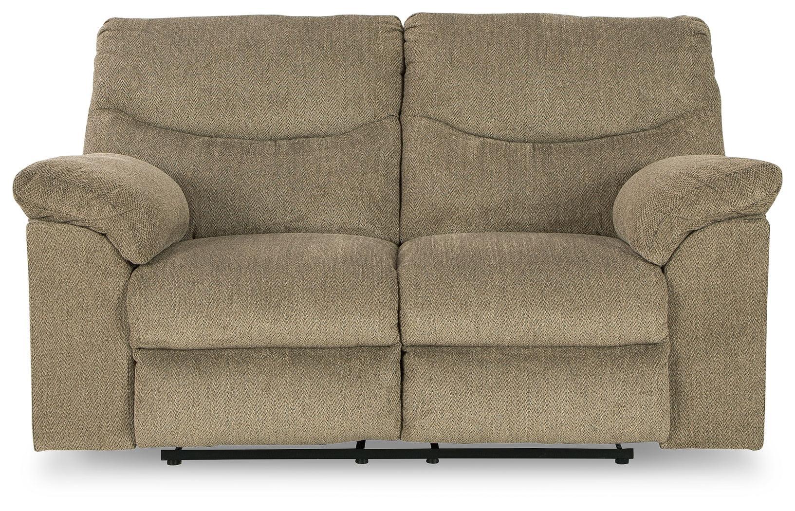 Alphons Briar Reclining Loveseat - Ella Furniture
