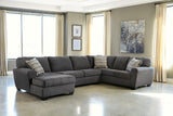 Ambee Slate Chenille 3-Piece Sectional With Chaise 28620S1 - Ella Furniture