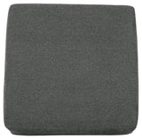 Edenfield Charcoal Chenille Oversized Accent Ottoman - Ella Furniture