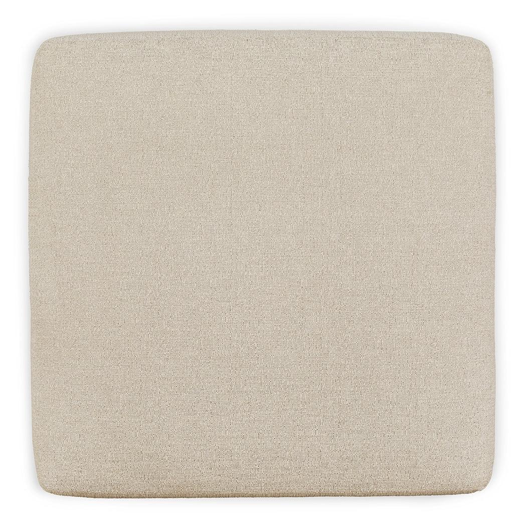 Edenfield Linen Chenille Oversized Accent Ottoman - Ella Furniture