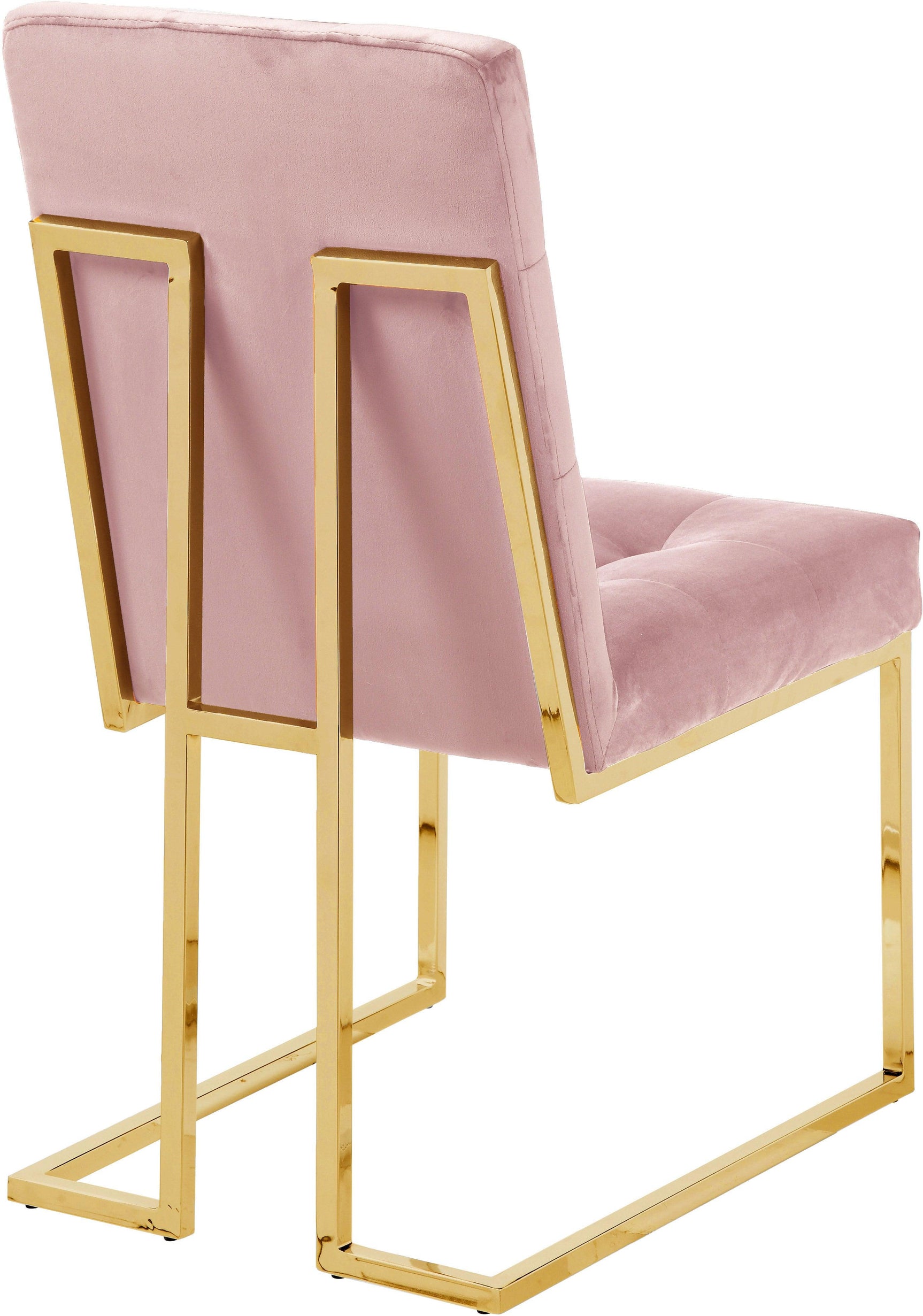 Pierre Pink Velvet Dining Chair - Ella Furniture