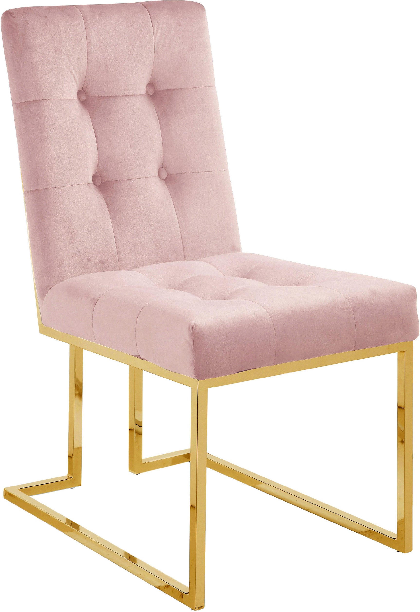 Pierre Pink Velvet Dining Chair - Ella Furniture