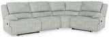 Mcclelland Gray 4-Piece Reclining Sectional - Ella Furniture