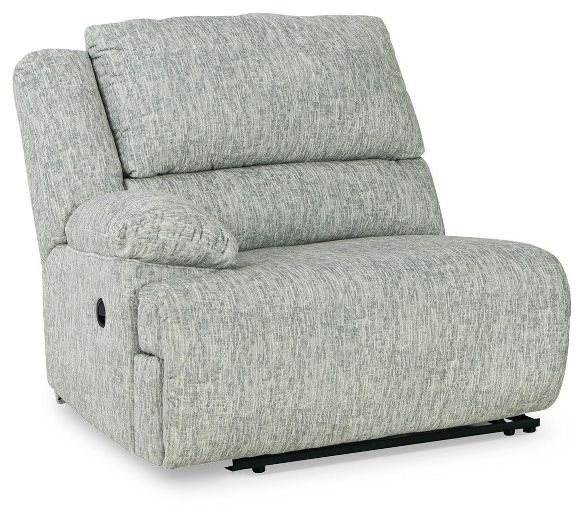 Mcclelland Gray 4-Piece Reclining Sectional - Ella Furniture