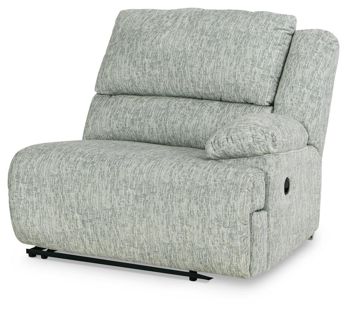 Mcclelland Gray 4-Piece Reclining Sectional - Ella Furniture