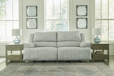 Mcclelland Gray Chenille Reclining Sofa - Ella Furniture