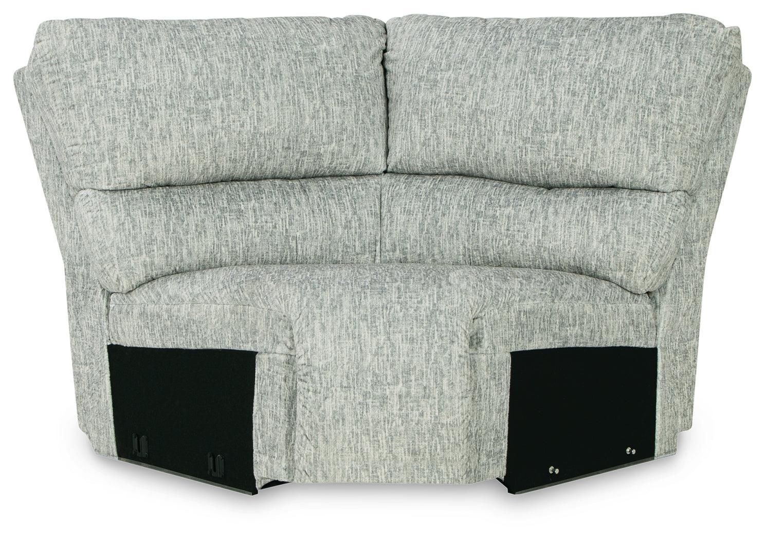 Mcclelland Gray 4-Piece Reclining Sectional - Ella Furniture