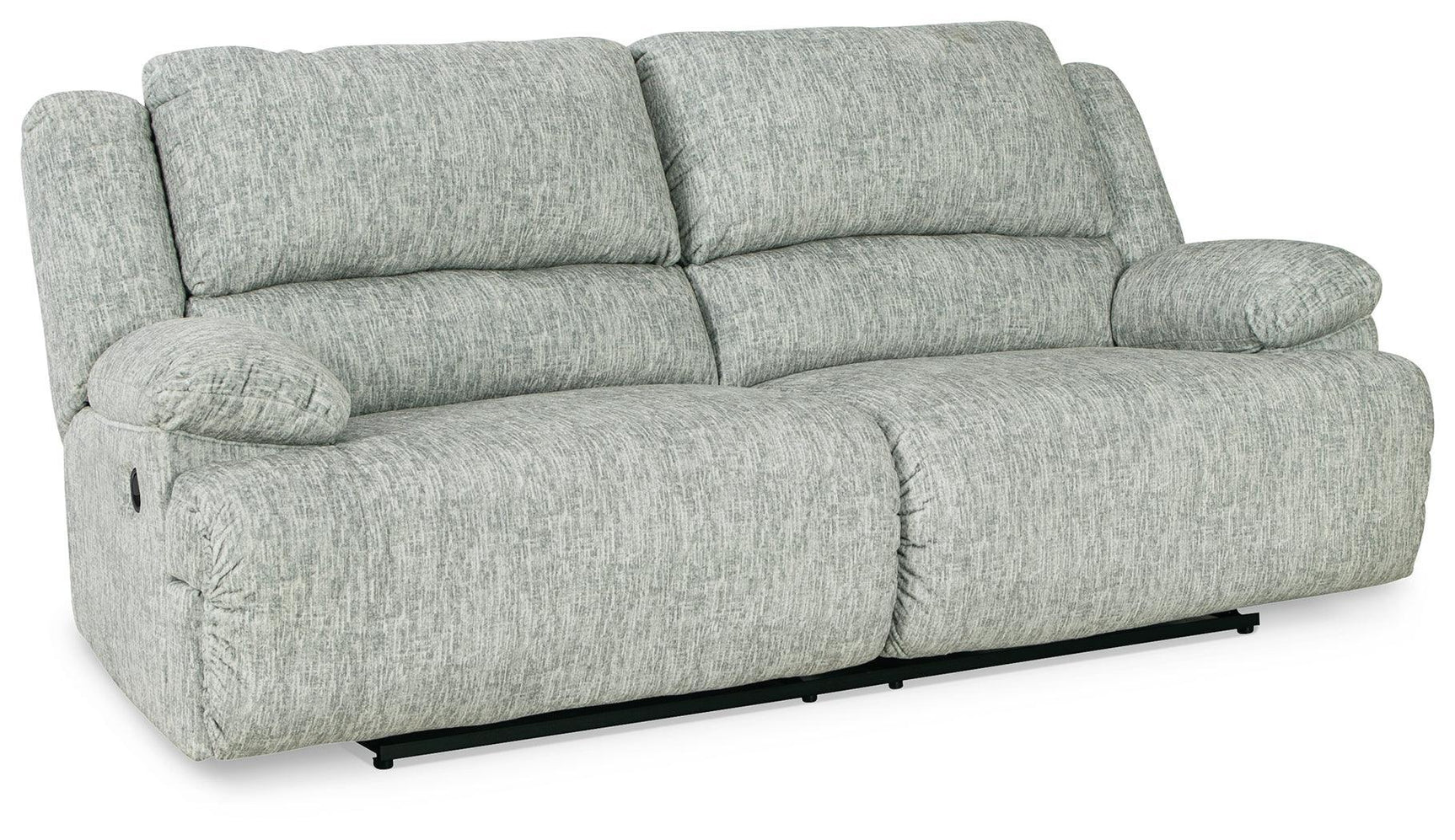 Mcclelland Gray Chenille Reclining Sofa - Ella Furniture