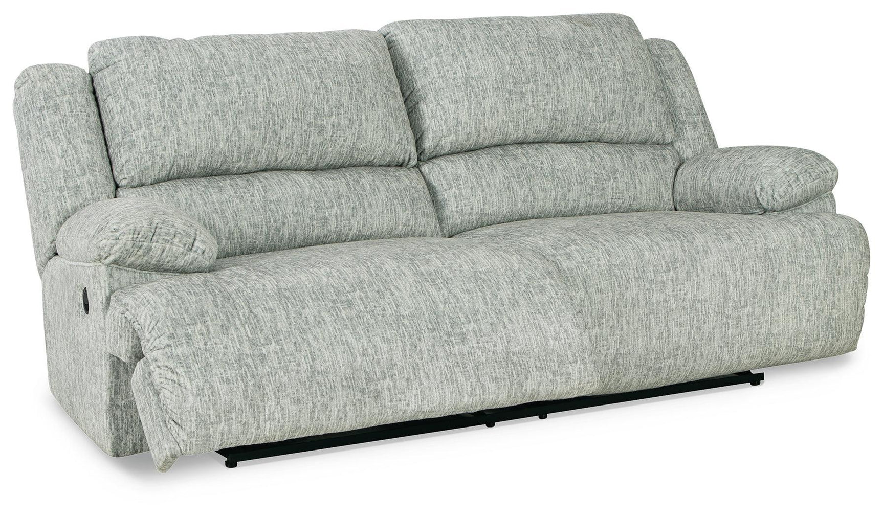 Mcclelland Gray Chenille Reclining Sofa - Ella Furniture