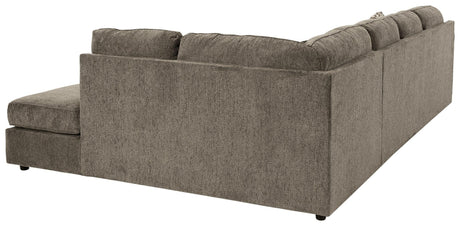 O'phannon Putty 2-Piece Sectional With Chaise - Ella Furniture