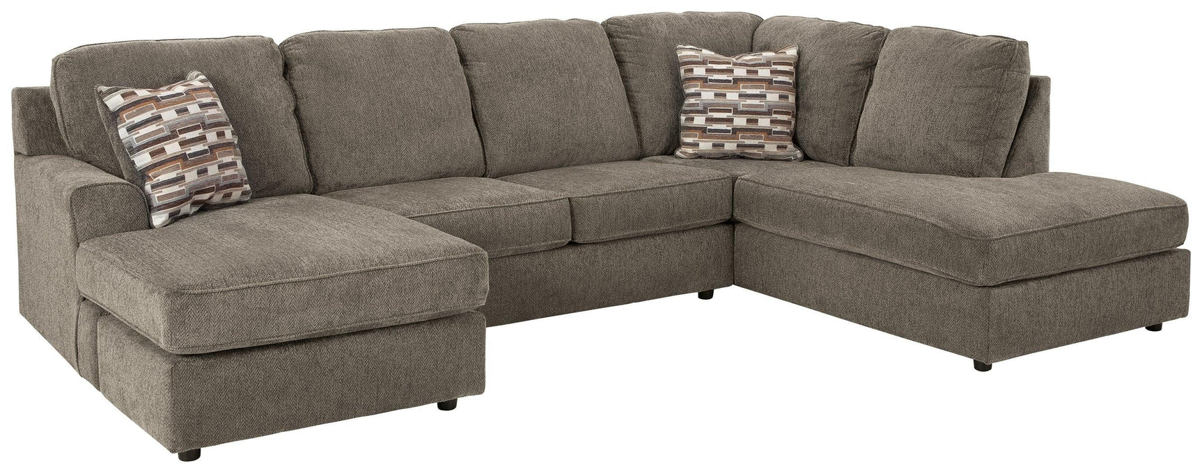 O'phannon Putty 2-Piece Sectional With Chaise - Ella Furniture