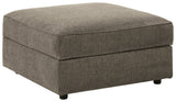 O'phannon Putty Chenille Ottoman With Storage - Ella Furniture