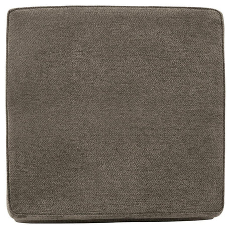 O'phannon Putty Chenille Ottoman With Storage - Ella Furniture