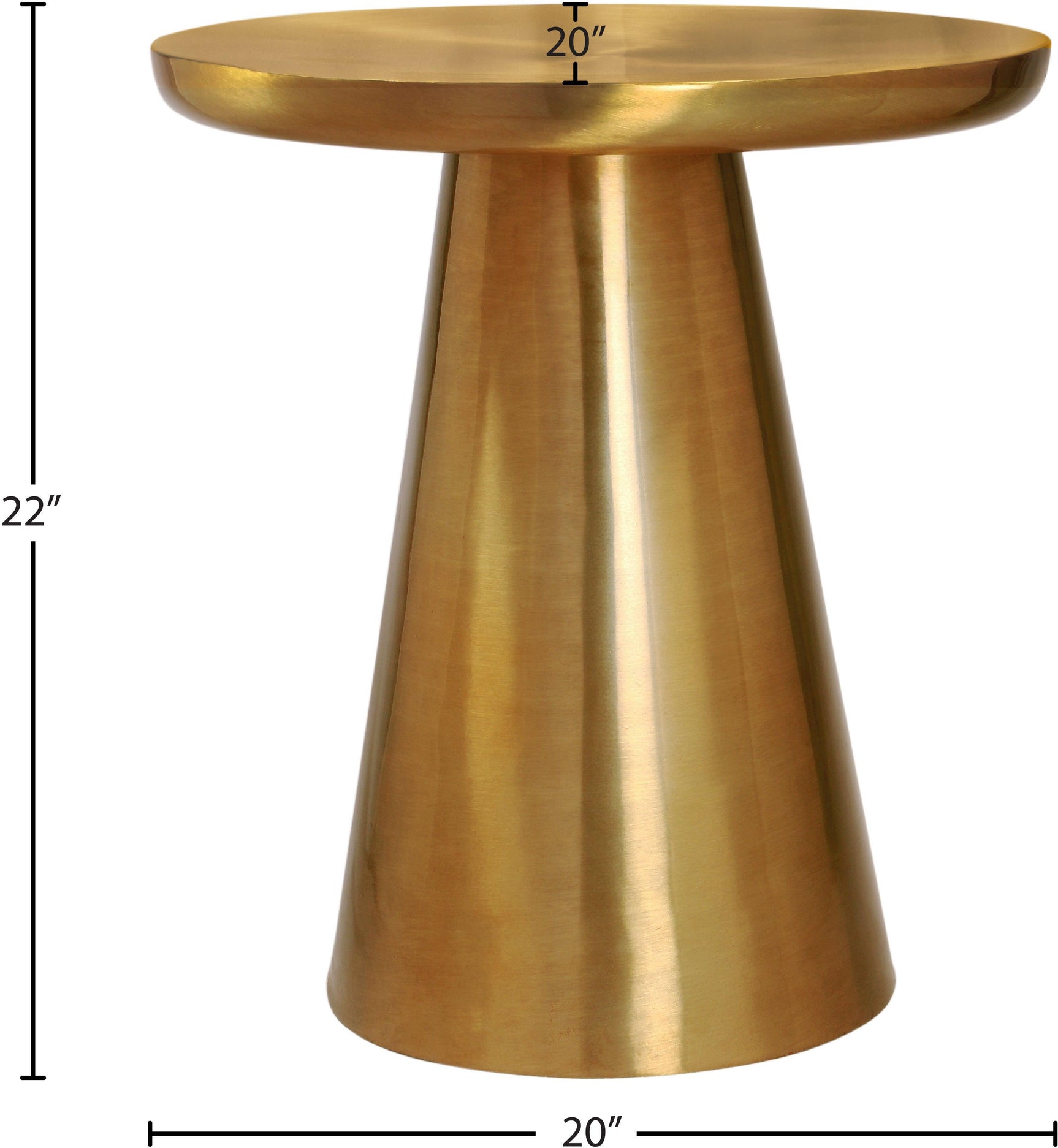 Martini Gold End Table - Ella Furniture