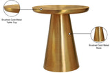 Martini Gold End Table - Ella Furniture