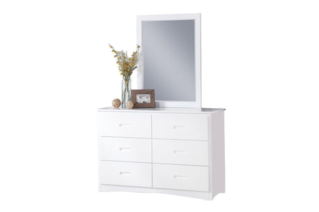 Galen White Modern Transitional Wood And Engineered Wood Twin Over Twin Youth Bedroom Set - Ella Furniture