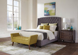 Pissarro Full Tufted Upholstered Bed Grey - Ella Furniture