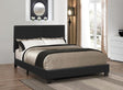 Mauve Twin Upholstered Bed Black - Ella Furniture