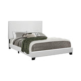 Mauve Queen Upholstered Bed White - Ella Furniture