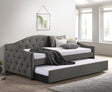 Sadie Upholstered Twin Daybed With Trundle - Ella Furniture