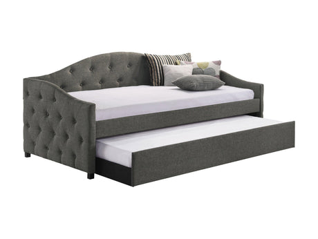 Sadie Upholstered Twin Daybed With Trundle - Ella Furniture